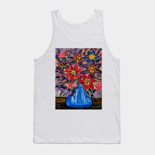 Beautiful and colorful abstract flowers Tank Top